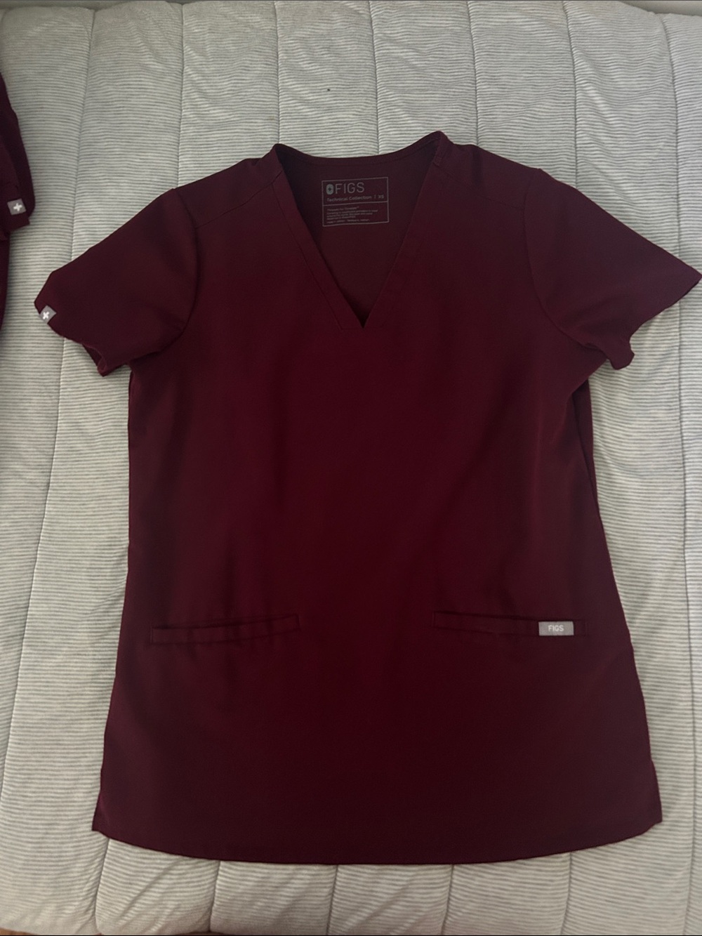 Figs Maroon Scrub Set
